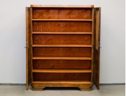 Ореховый книжный шкаф в стиле Ар-Деко