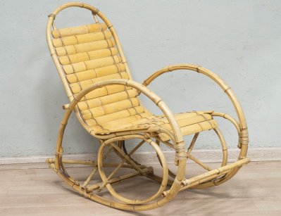 Бамбуковое кресло-качалка