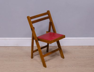Винтажный раскладной детский стульчик