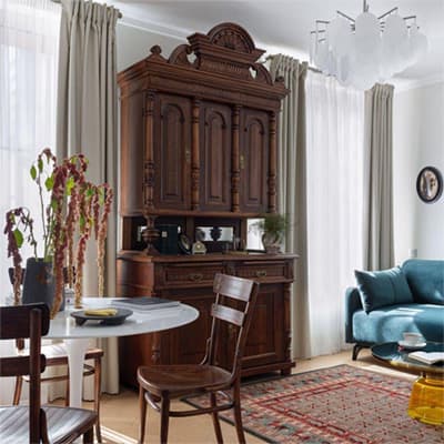 Антикварный буфет на кухне: практичность или музейный экспонат?