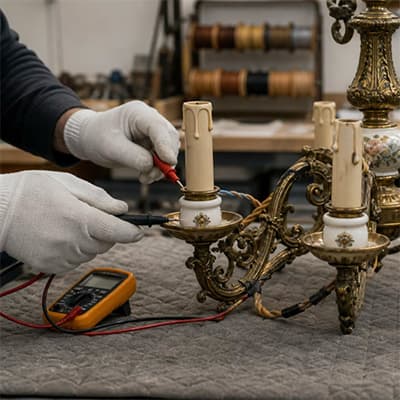 Замена проводки в старинной люстре: безопасность и сохранение облика