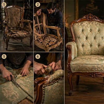 Этапы реставрации антикварного кресла: от первичного осмотра до финишного покрытия