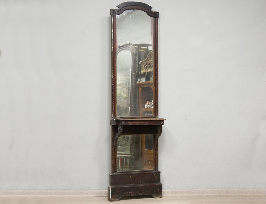Простеночное зеркало 19 века