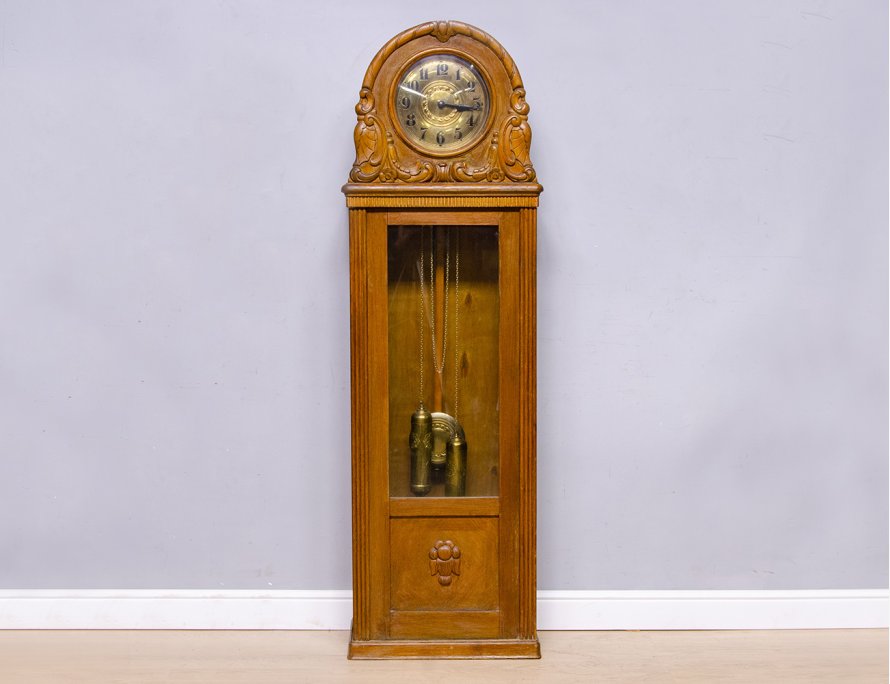 Антикварные напольные часы с боем, Gustav Becker