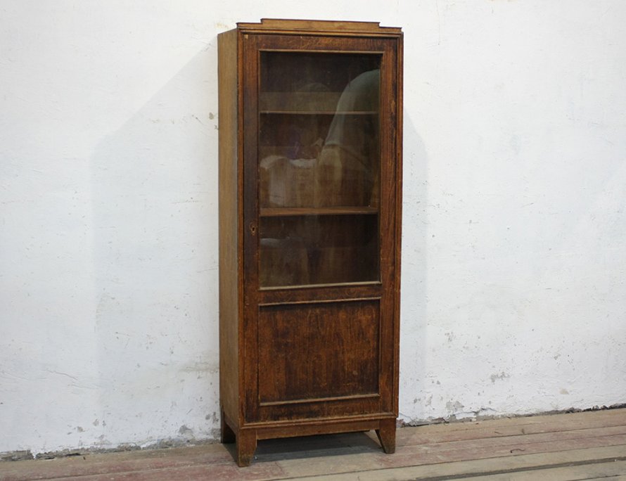 Старинный книжный кабинетный шкаф