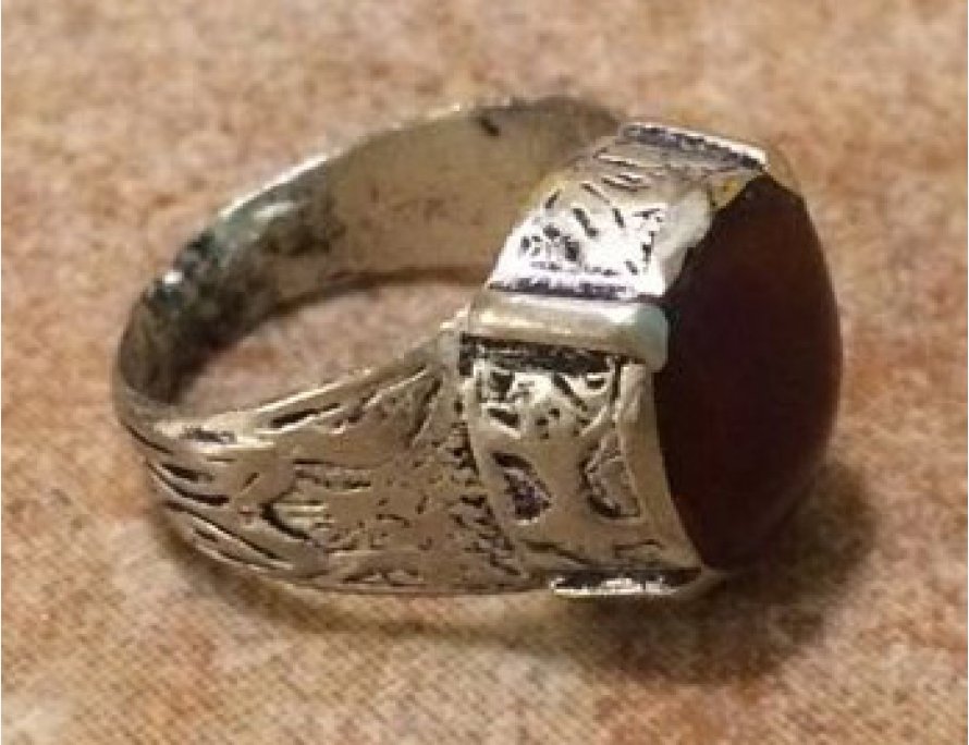 Афганское винтажное кольцо с сердоликом