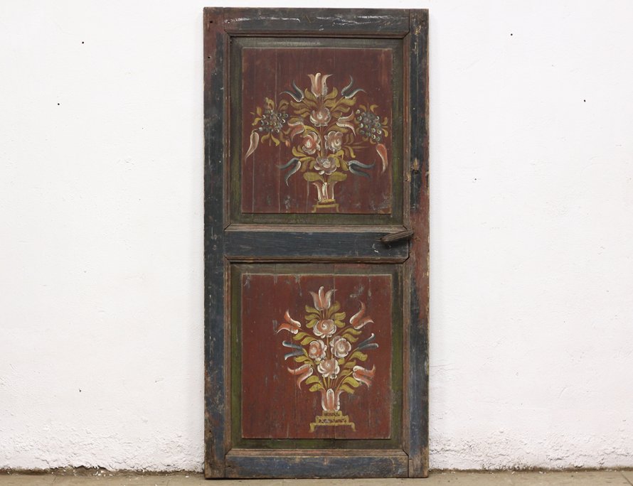 Старинная расписная дверь (двусторонняя)