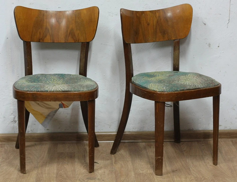 Реставрация пары чехословацких стульев