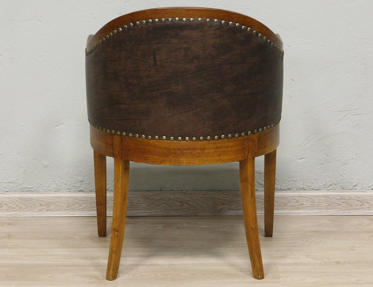 Реставрация дубового кабинетного кресла