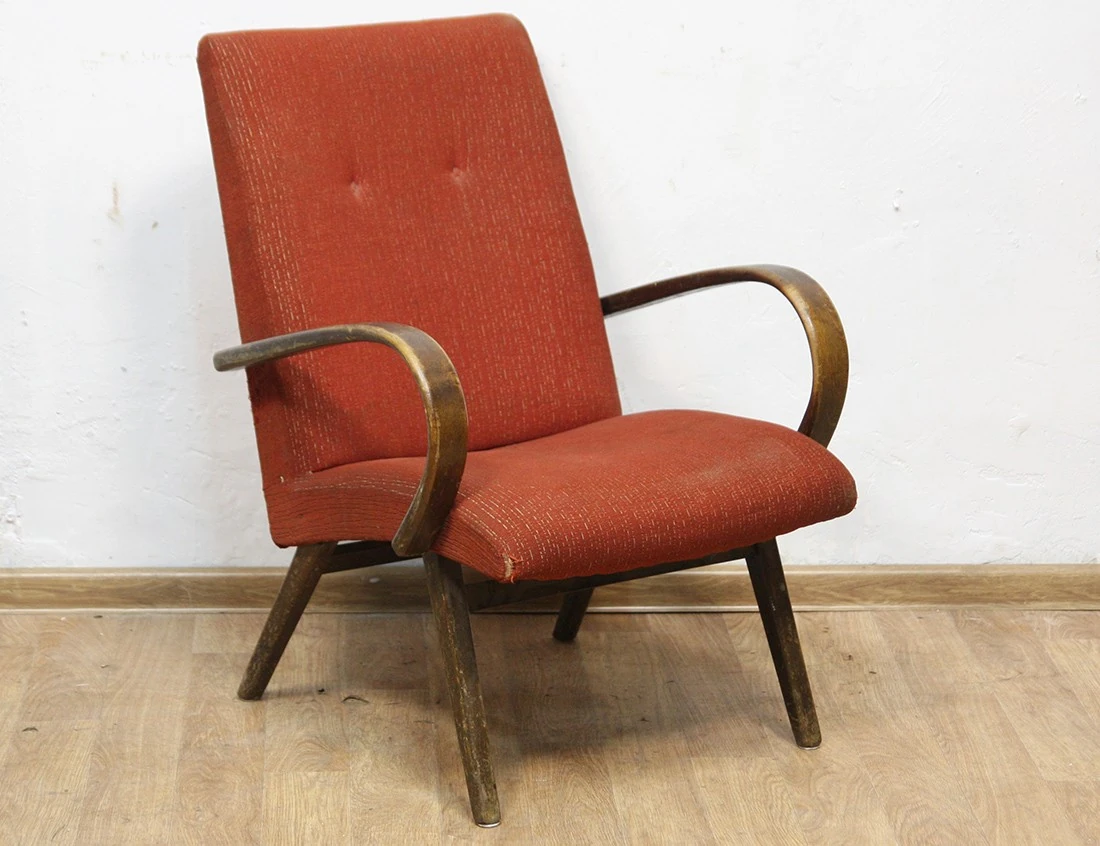 Реставрация кресла фибрики Ton