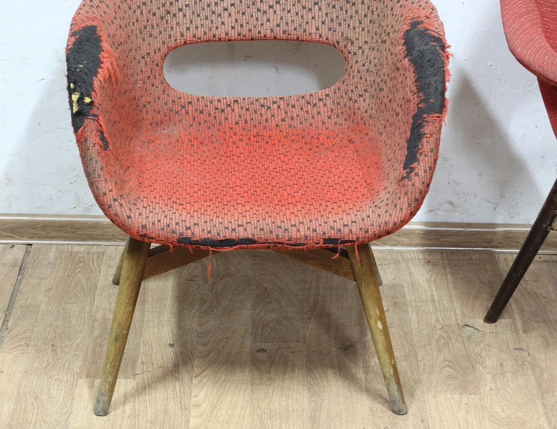 Реставрация кресел ракушек