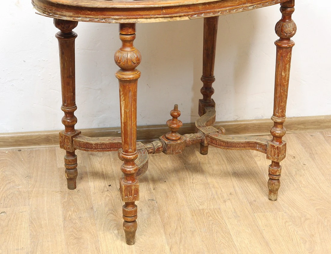 Реставрация гостиного стола 19 века