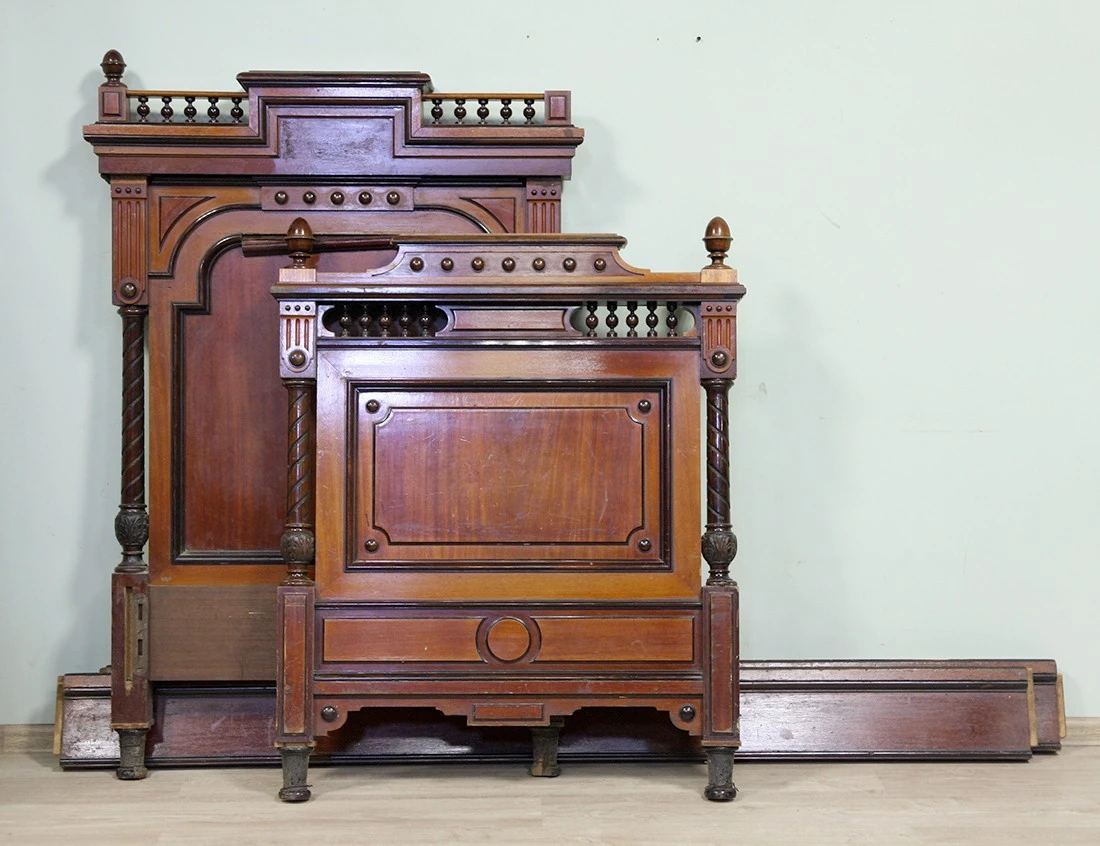 Реставрация антикварной кровати 19 века