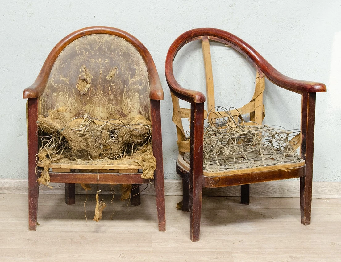 Реставрация пары кресел №6544 Братьев Тонет