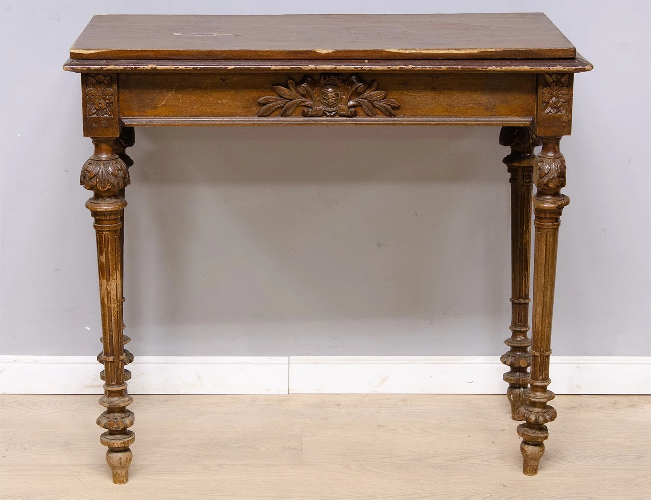 Реставрация антикварного ломберного стола