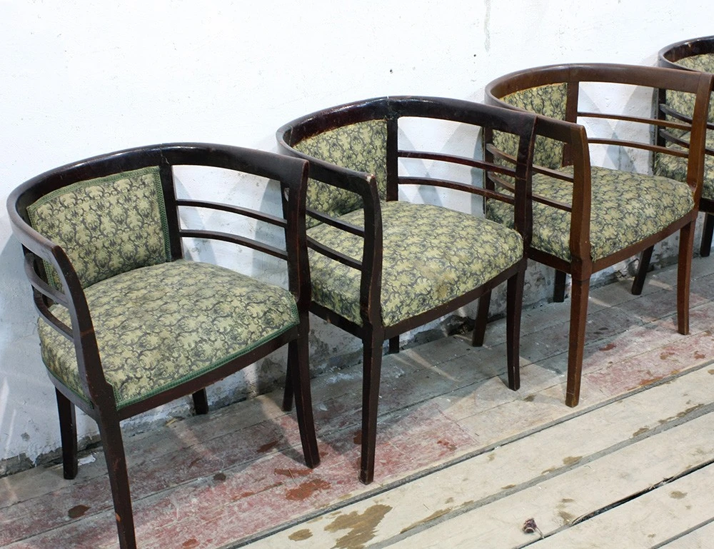 Реставрация пары кабинетных кресел