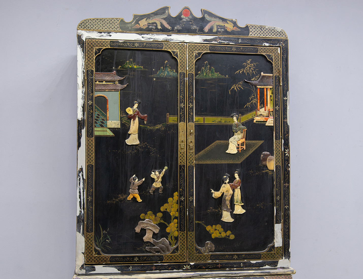 Реставрация бюро в стиле шинуазри