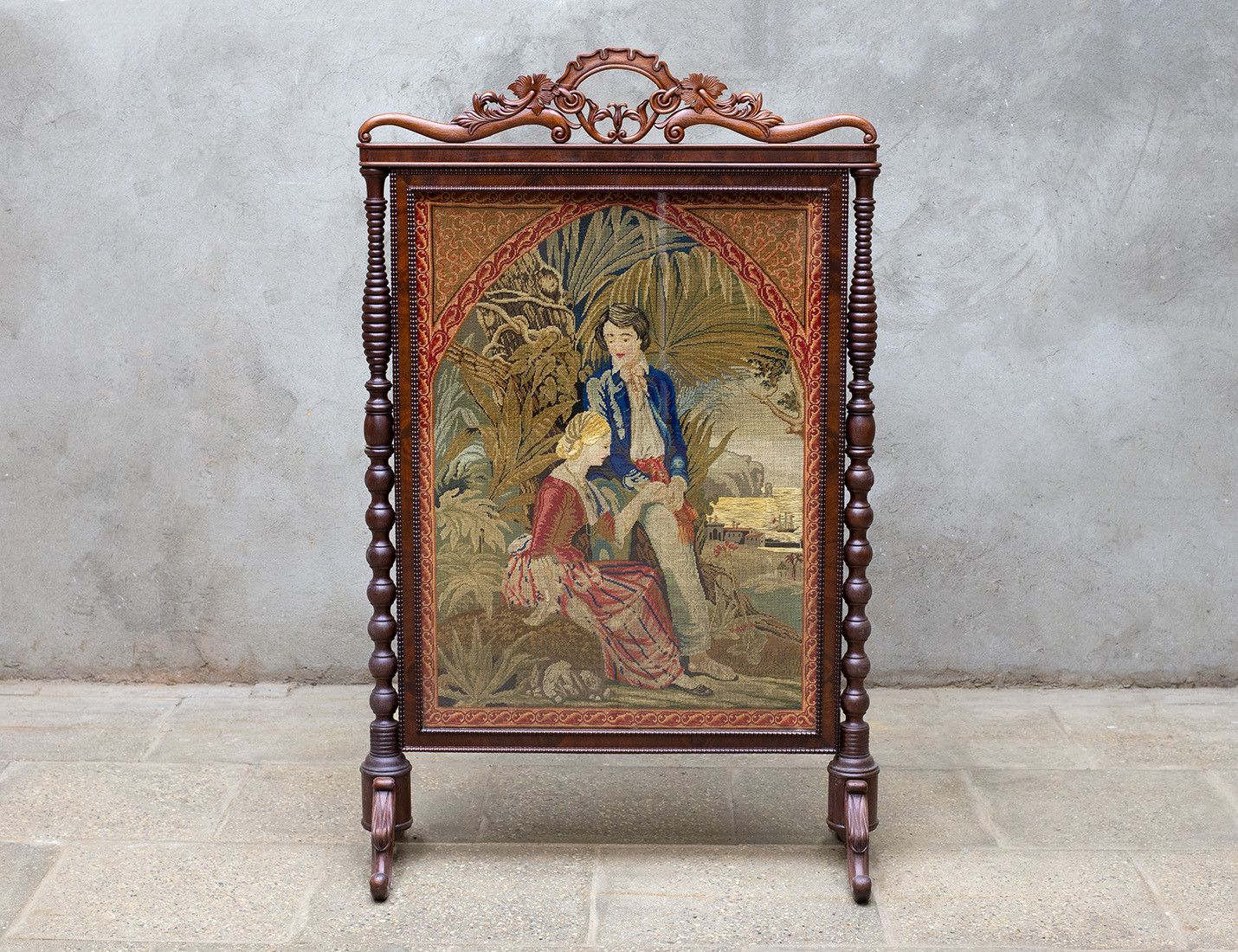 Реставрация антикварного каминного экрана