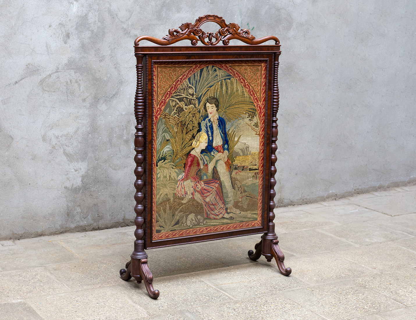 Реставрация антикварного каминного экрана