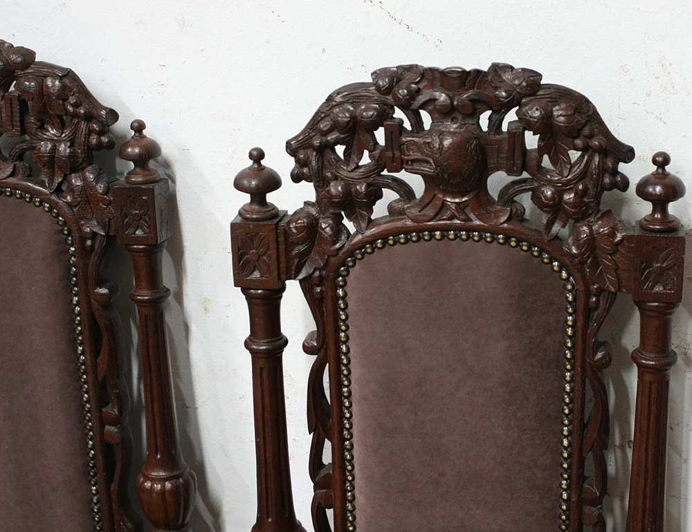 Реставрация трёх дубовых стульев