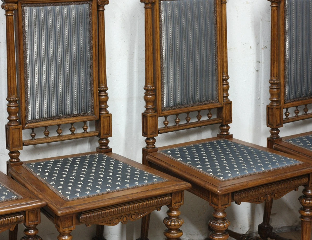 Реставрация дубовых стульев 19 века