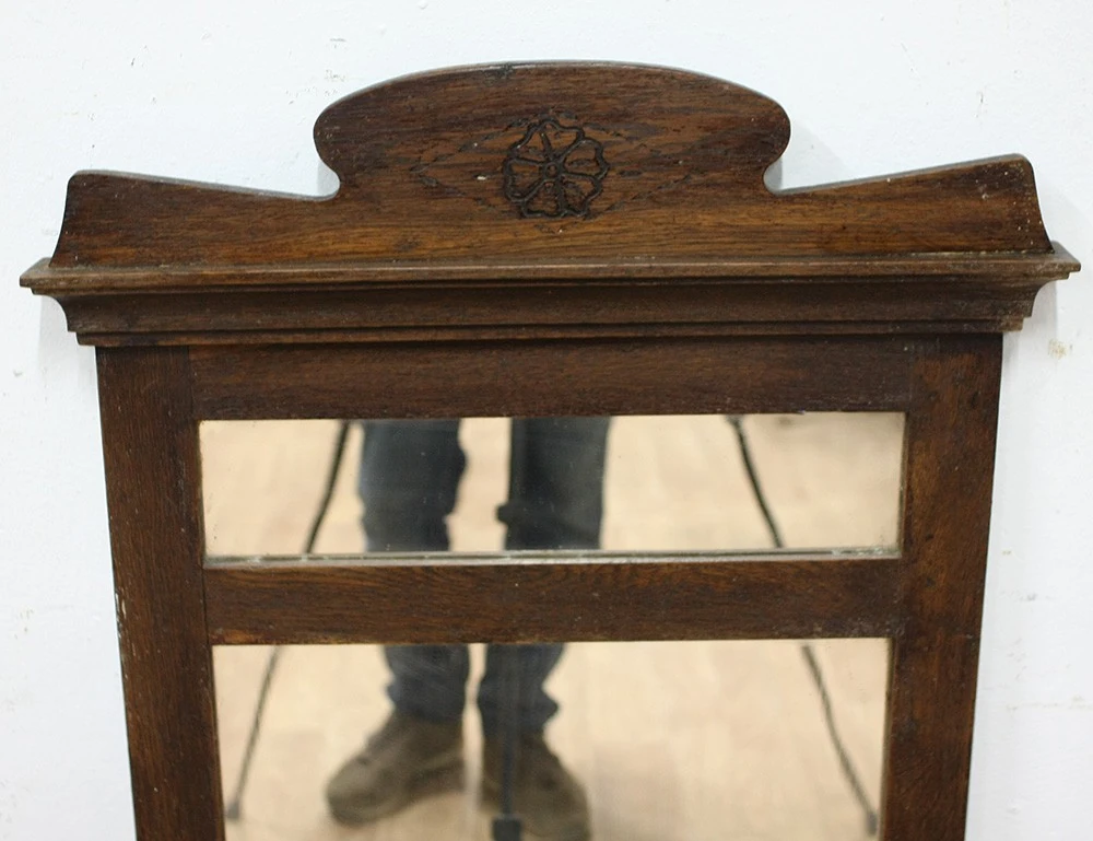 Реставрация дубового настенного зеркала