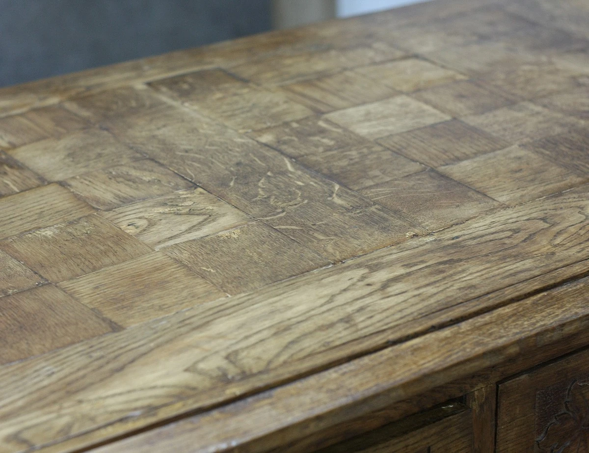 Реставрация дубового комода с виноградом