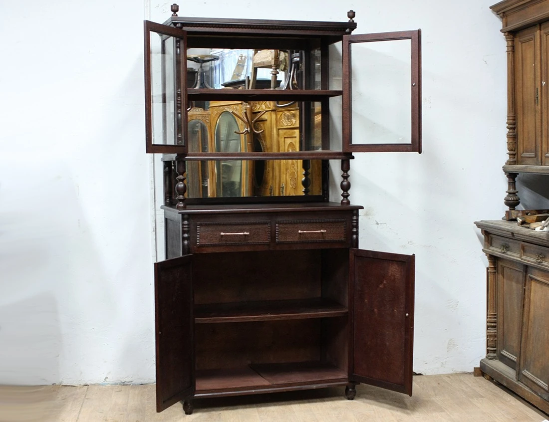 Реставрация старинной дубовой горки