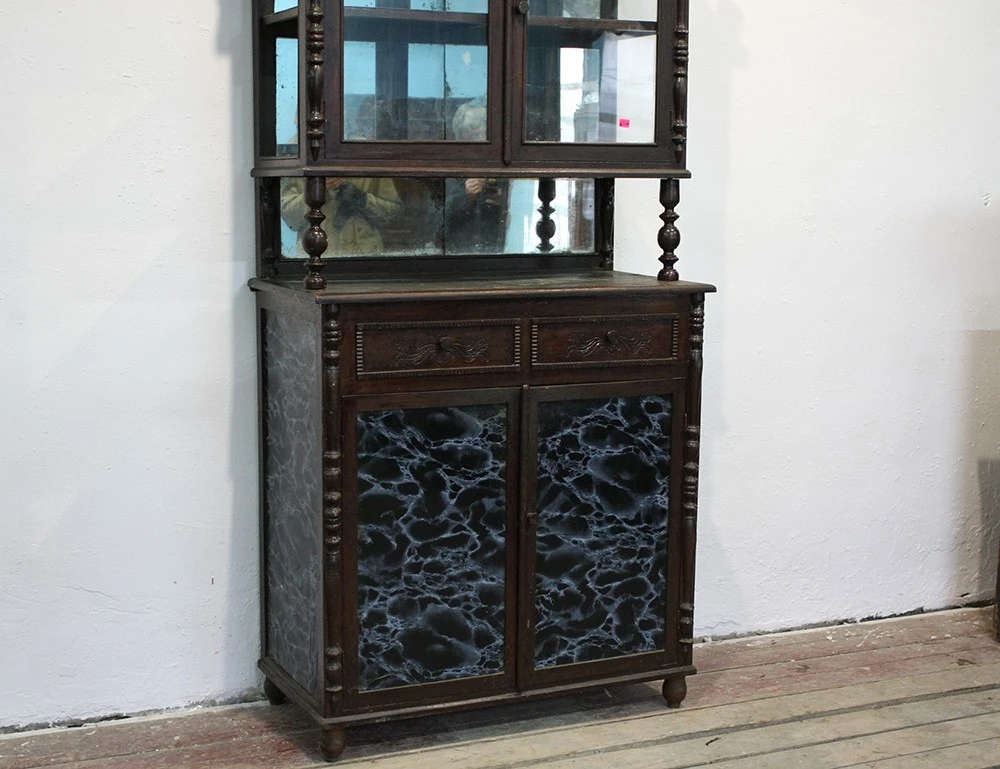 Реставрация старинной дубовой горки