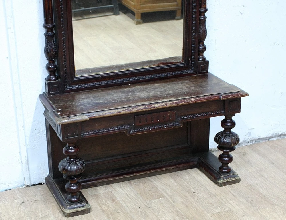 Реставрация простеночного зеркала 19 века