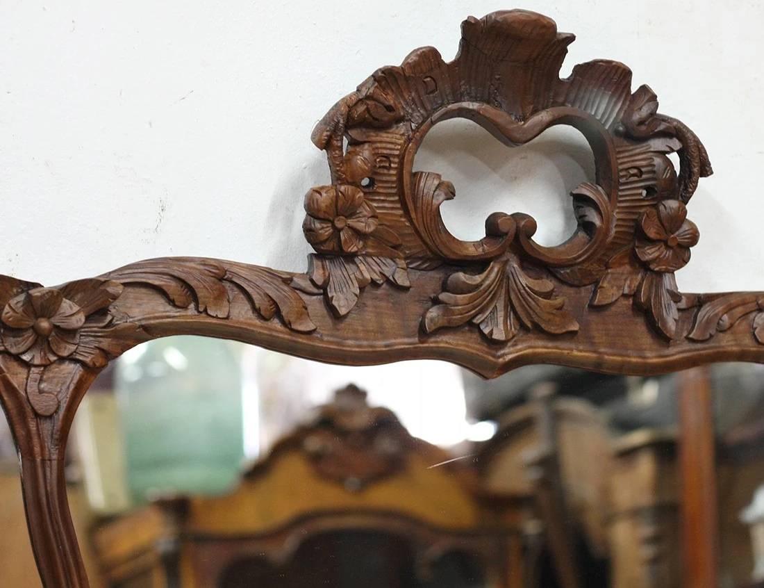 Реставрация настенного зеркала 19 века