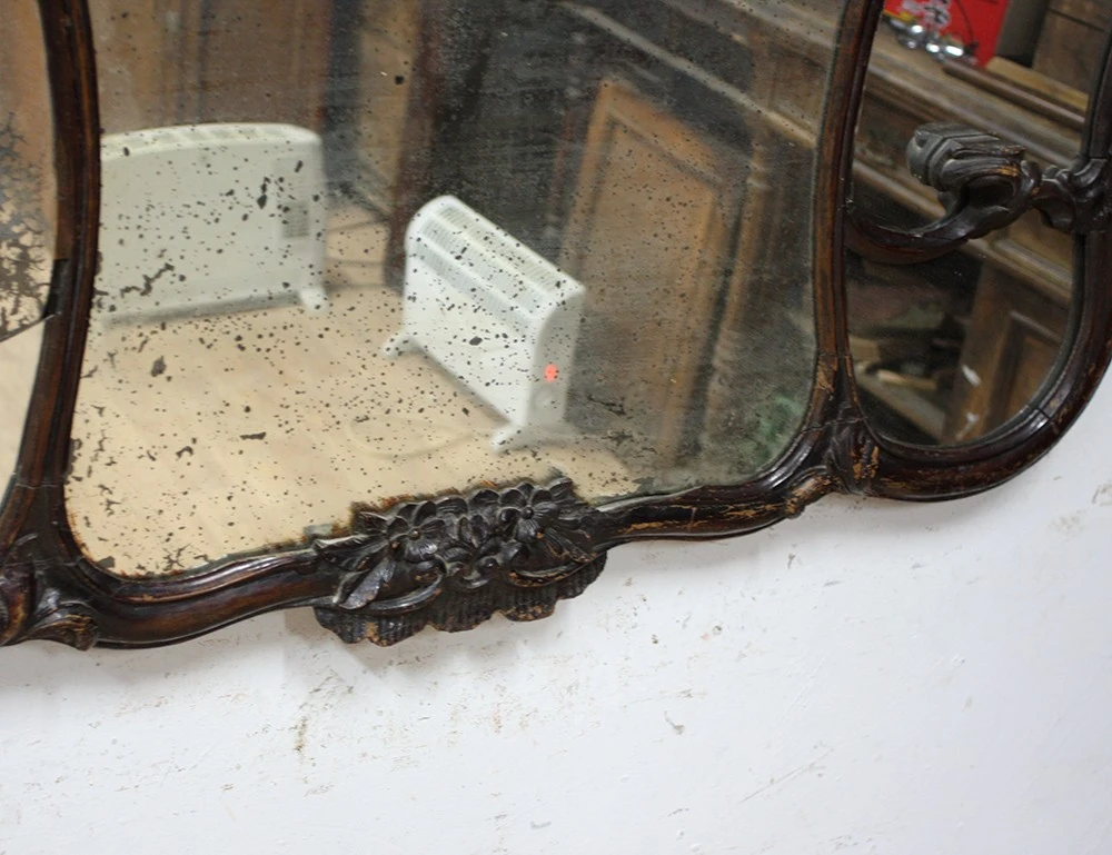 Реставрация настенного зеркала 19 века