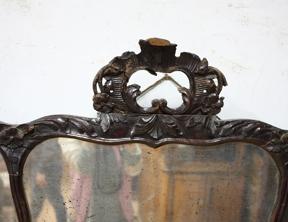 Реставрация настенного зеркала 19 века