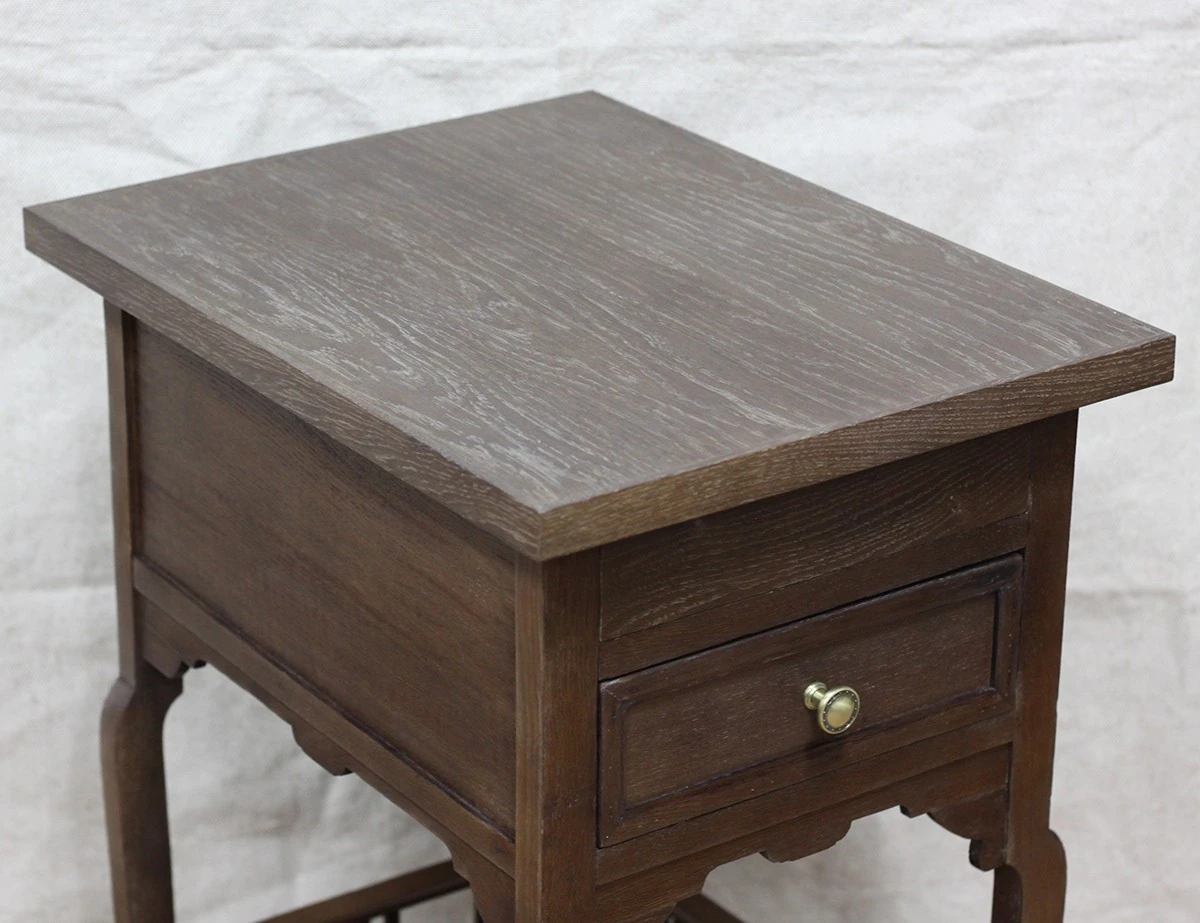 Реставрация дубового самоварного столика