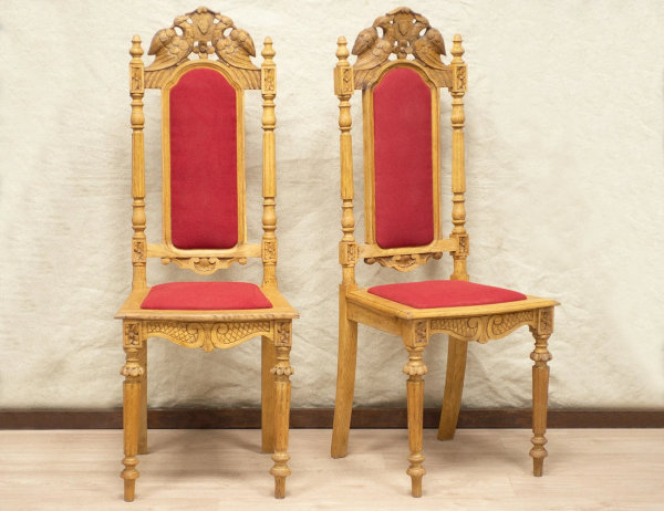 Реставрация пары дубовых стульев 19 века