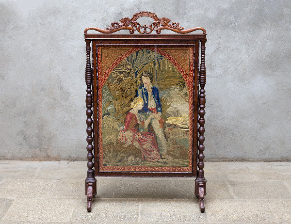 Реставрация антикварного каминного экрана