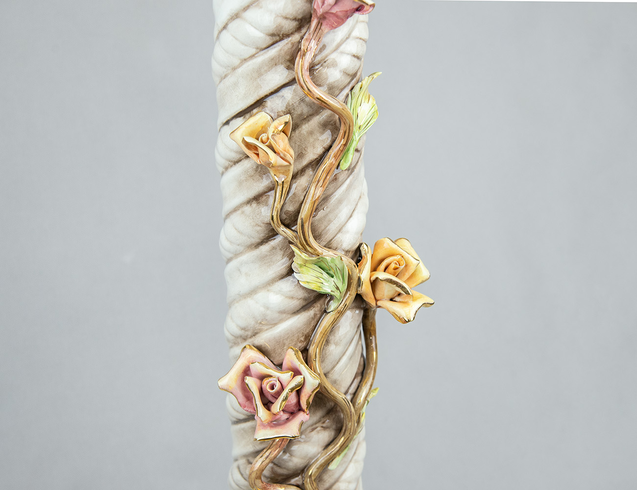 Фарфоровая колонна подставка, Capodimonte