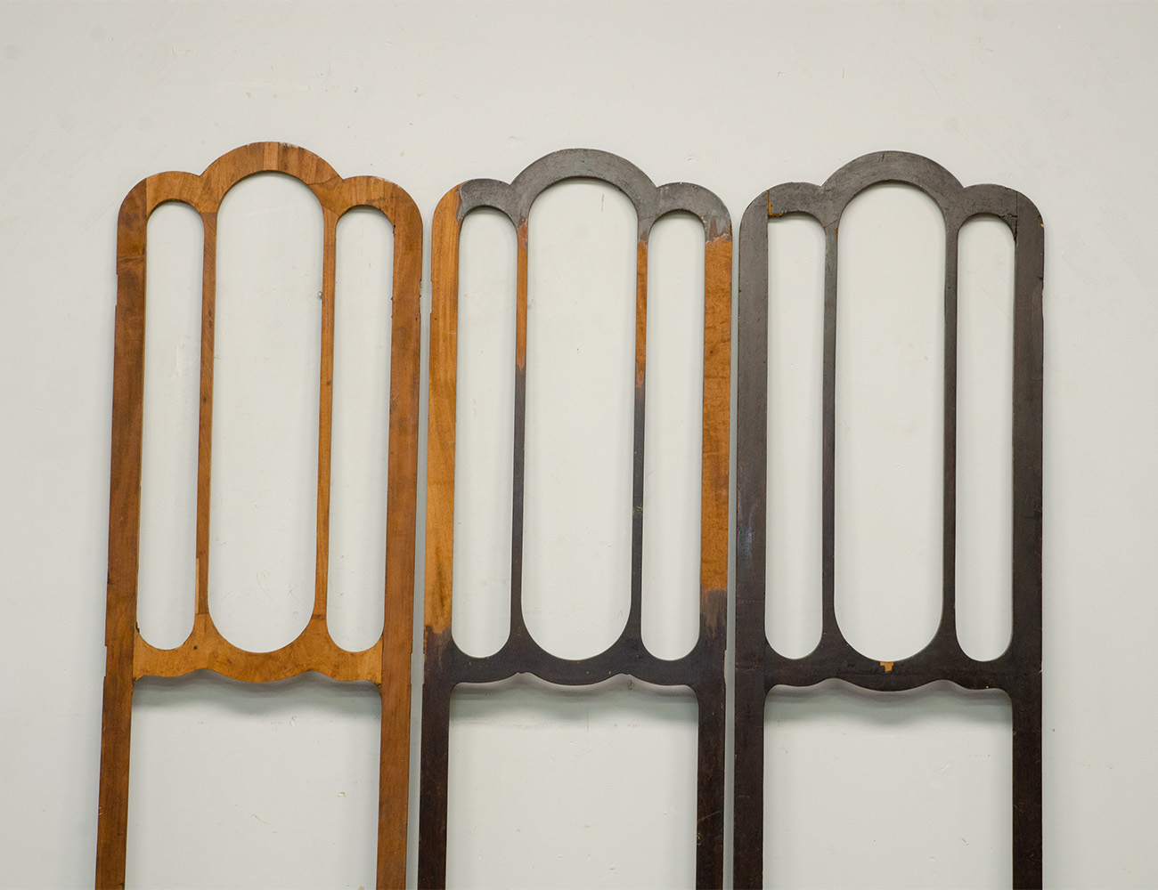 Антикварная ореховая ширма 19 века