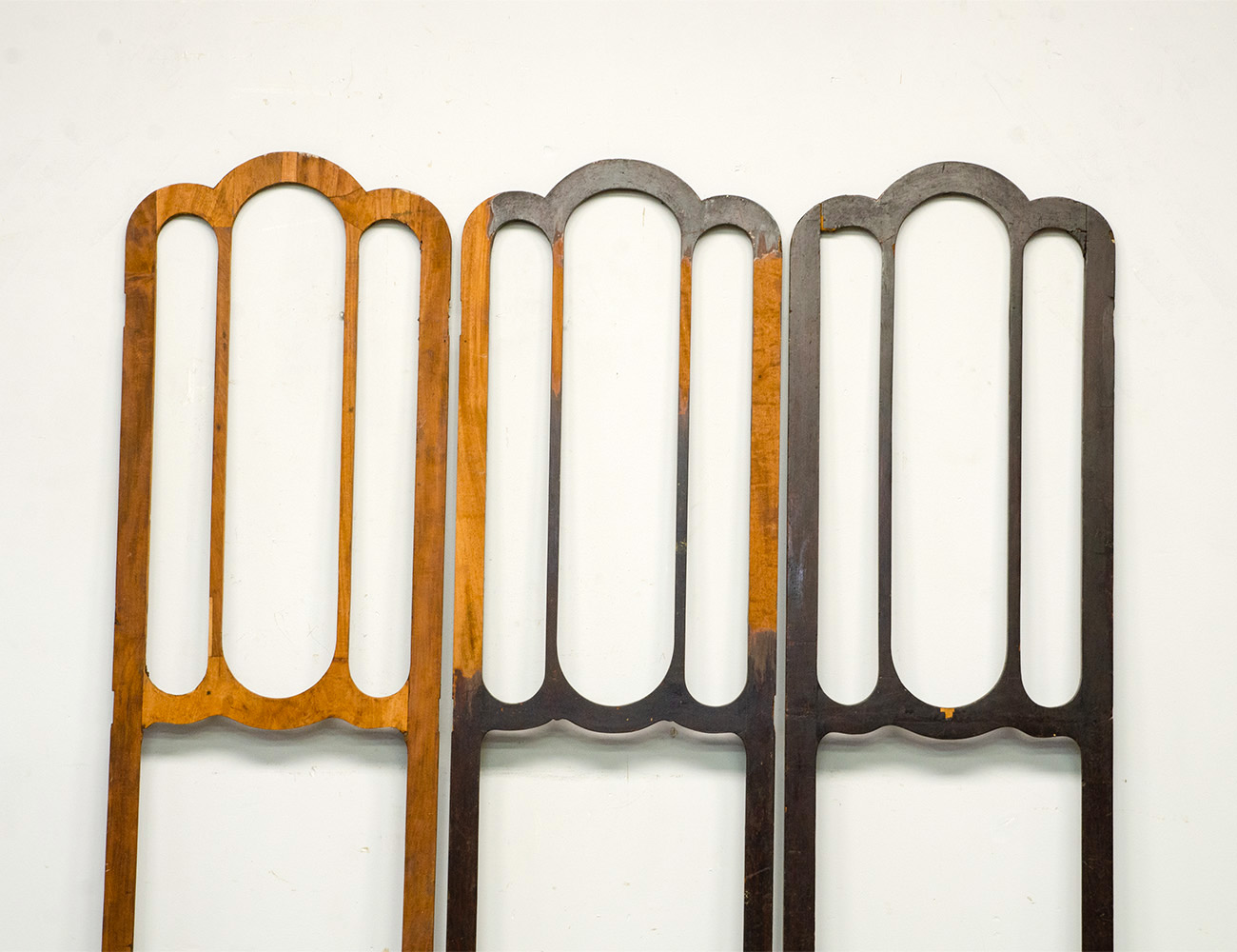 Антикварная ореховая ширма 19 века