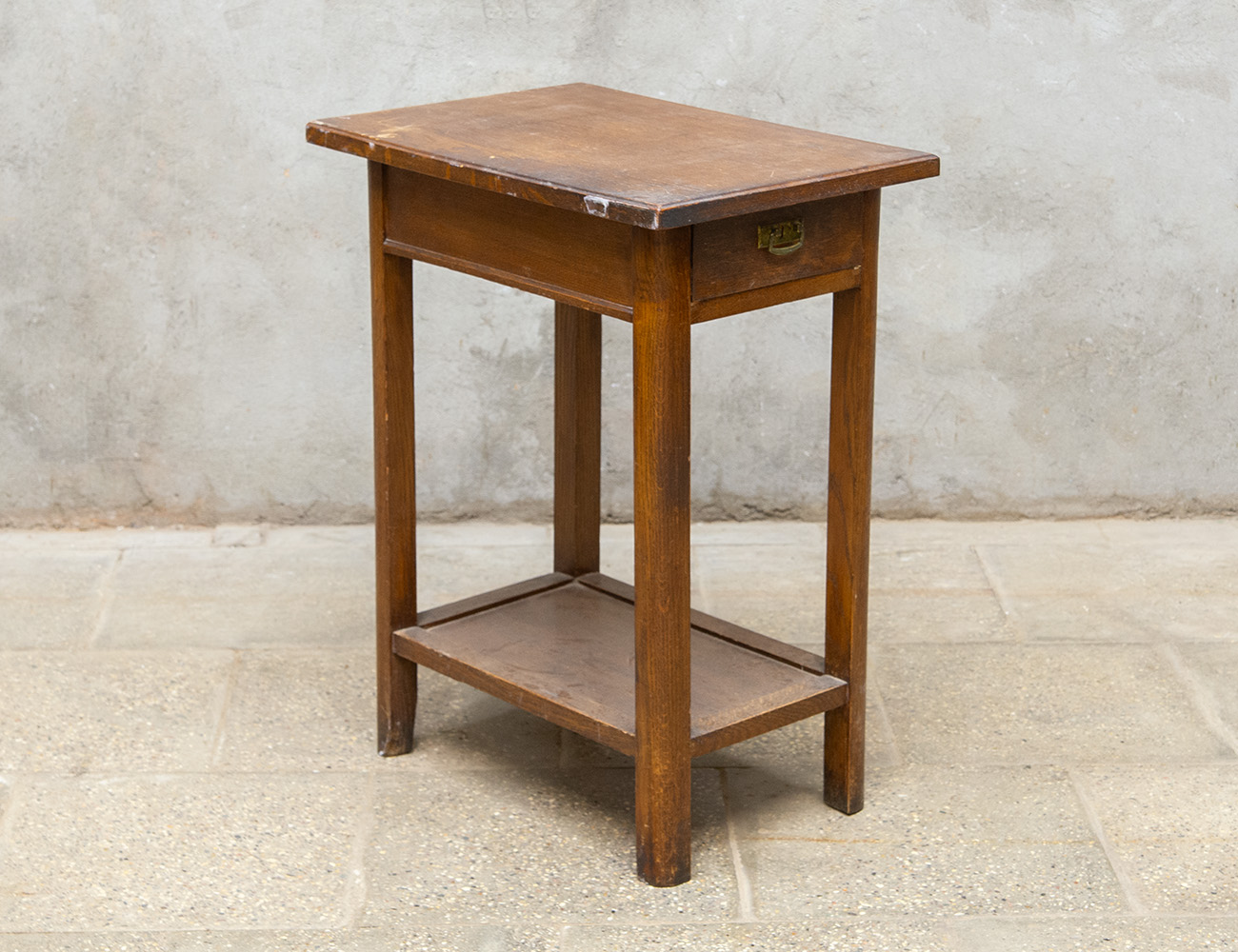 Старинный дубовый самоварный столик