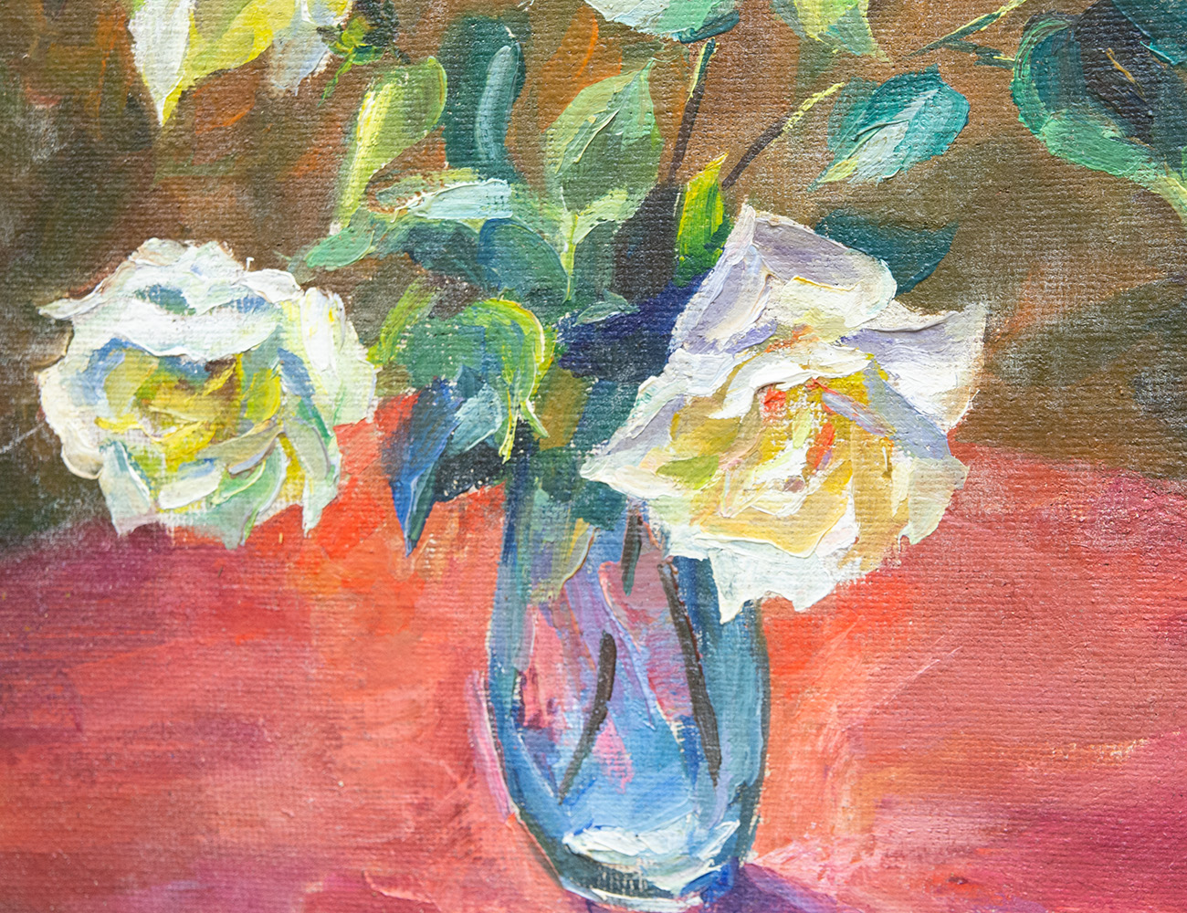 Старинный натюрморт с цветами