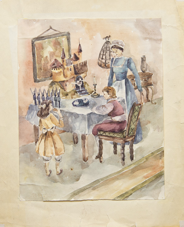 Иллюстрация к сказке Стойкий оловянный солдатик