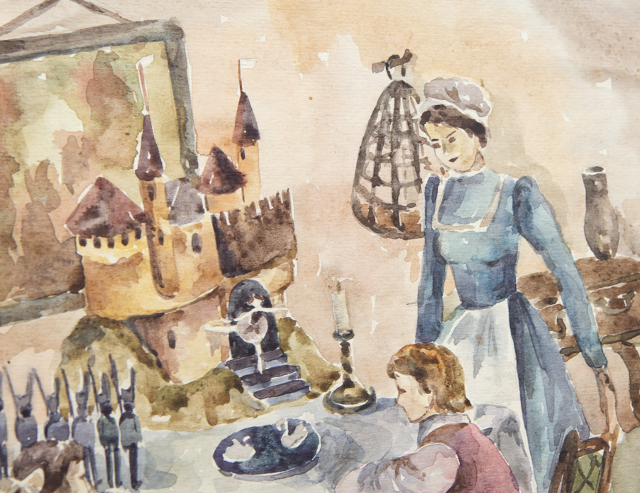 Иллюстрация к сказке Стойкий оловянный солдатик