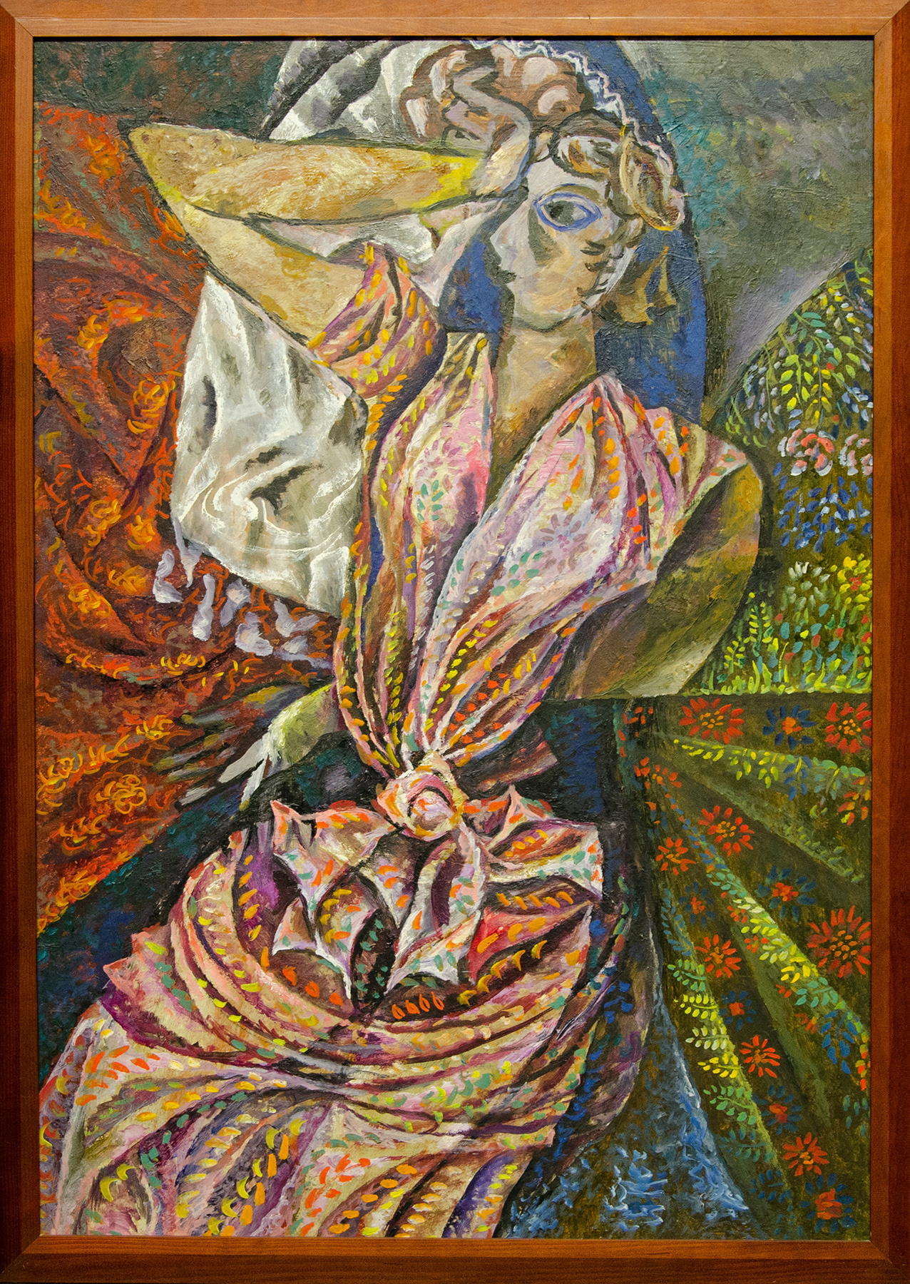 Девушка с платками