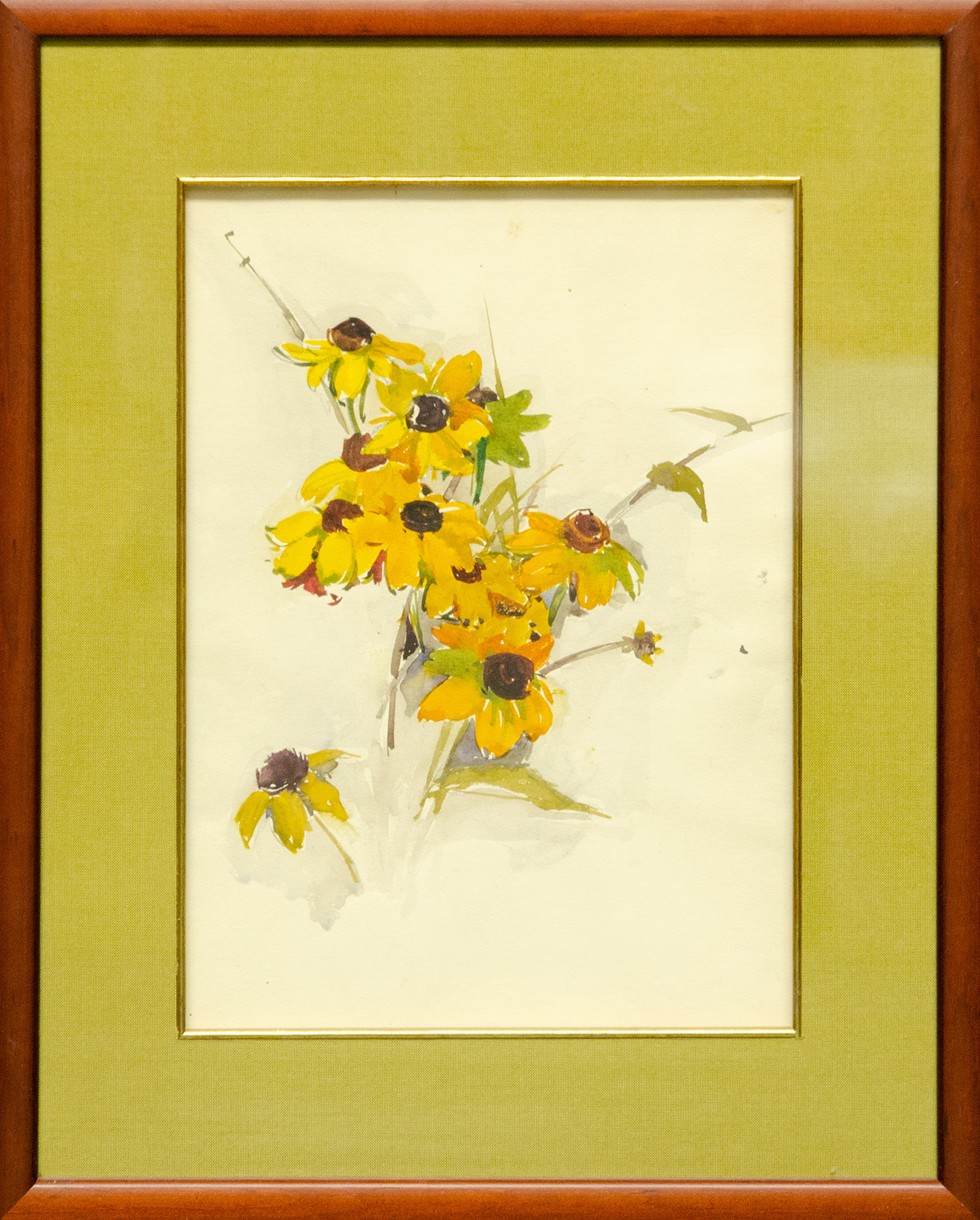 Акварель Рудбекии