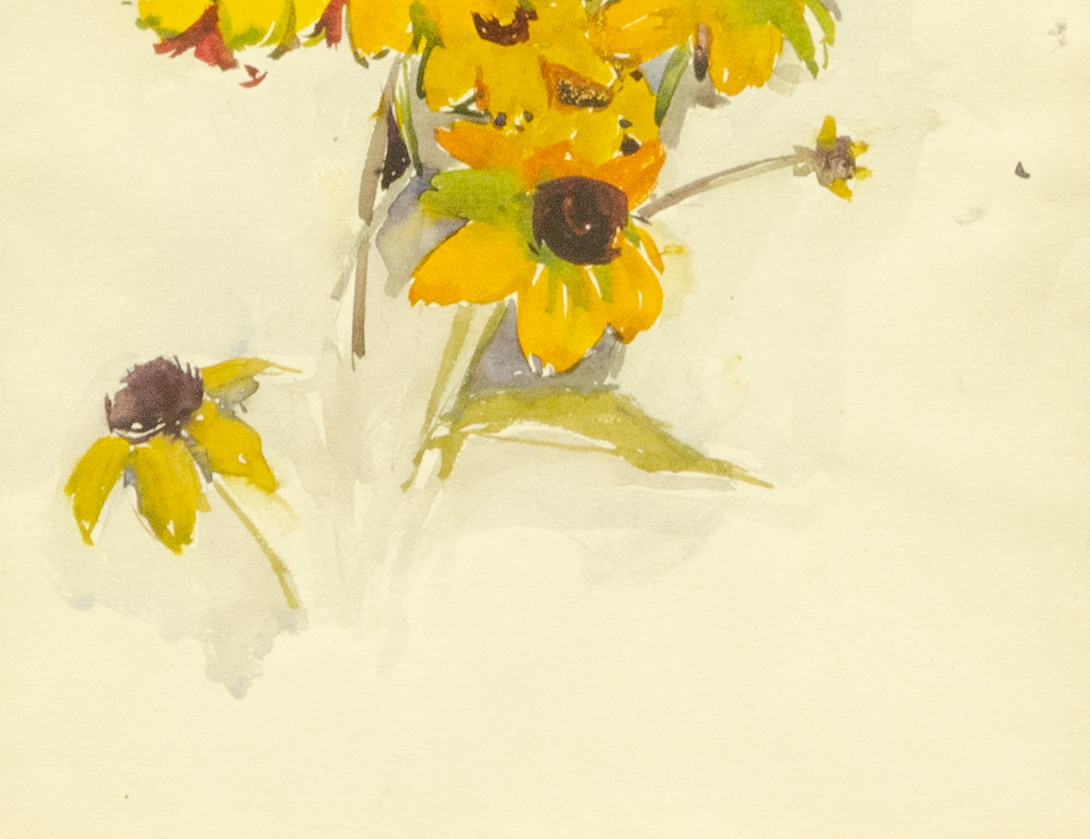 Акварель Рудбекии