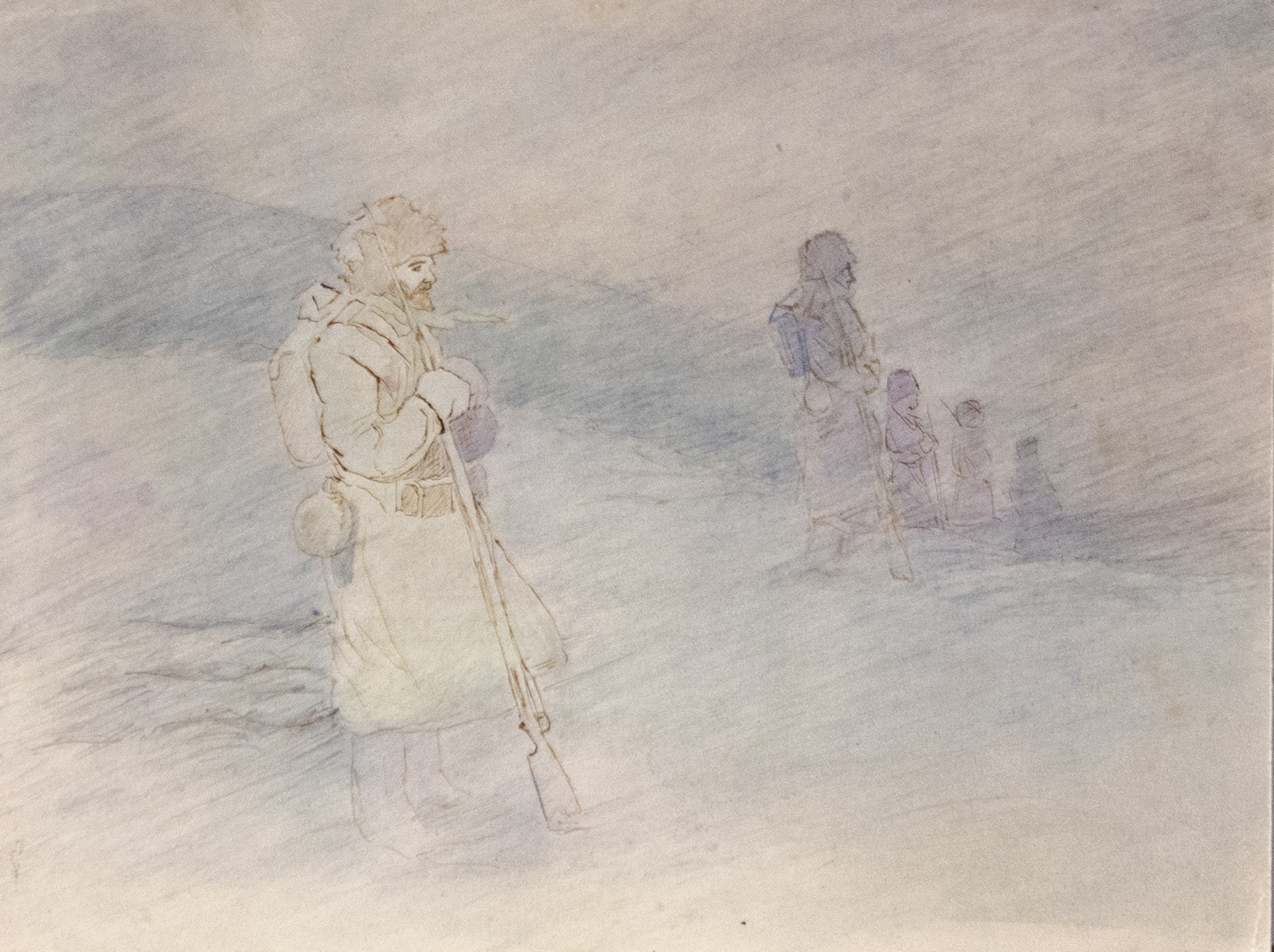 Старинная графика - Солдаты