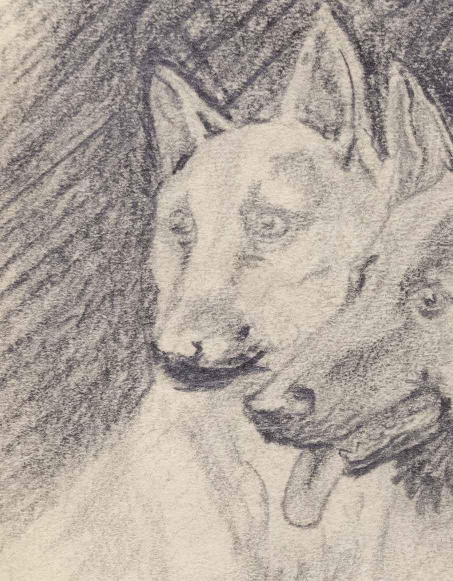 Старинная графика - Овчарки