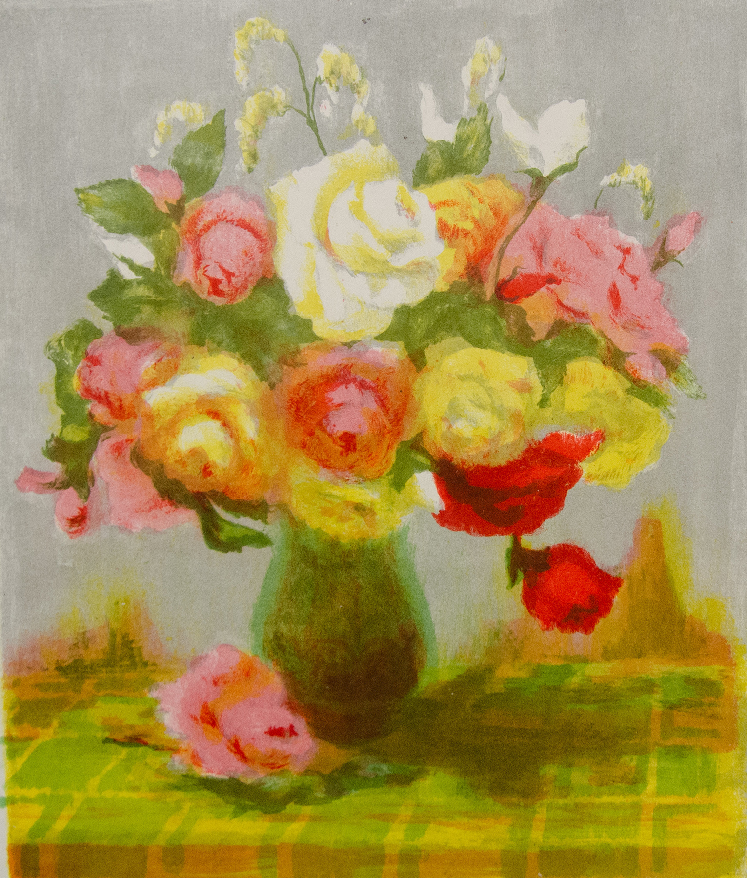 Литография Букет роз