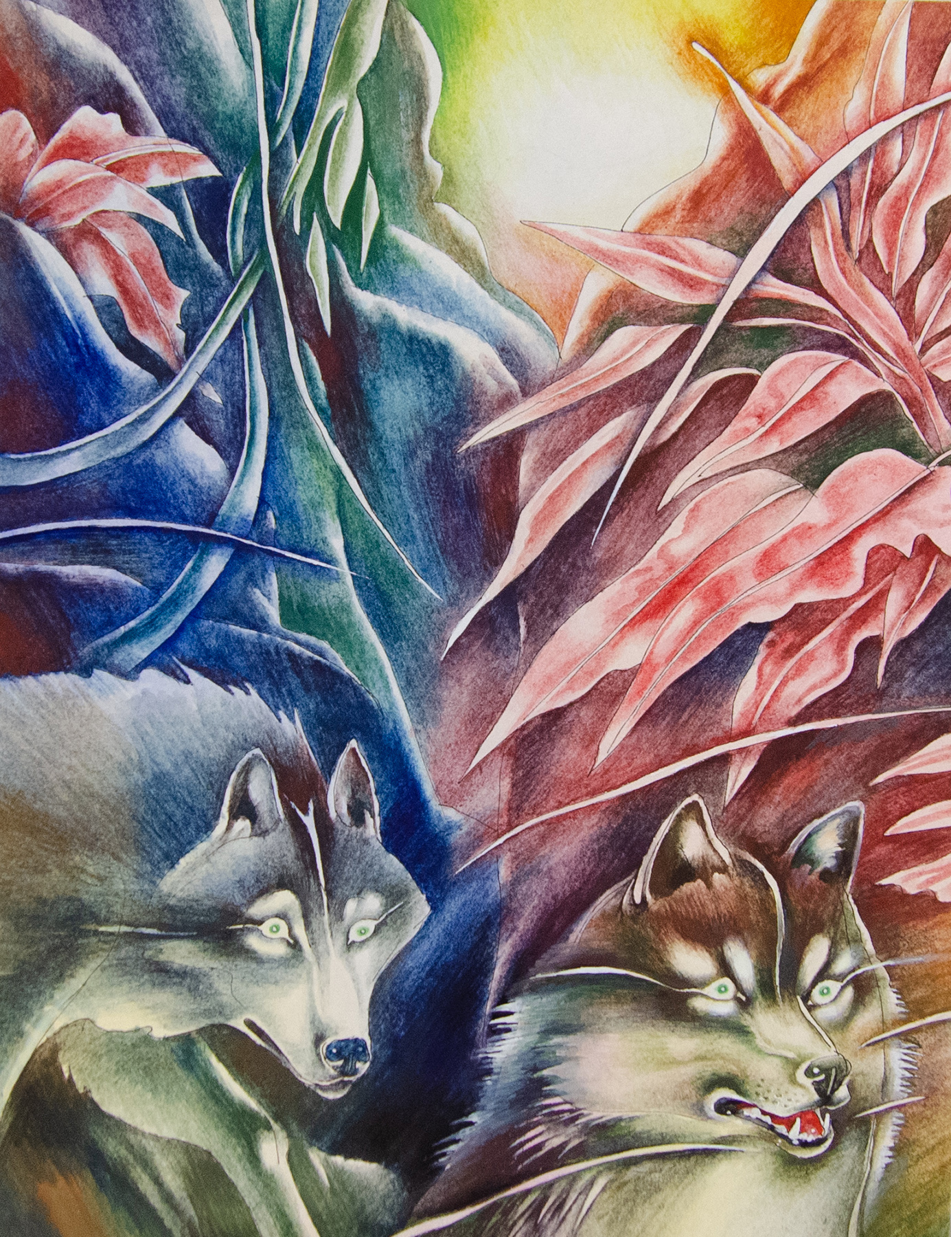 Иллюстрация Волки - Маугли
